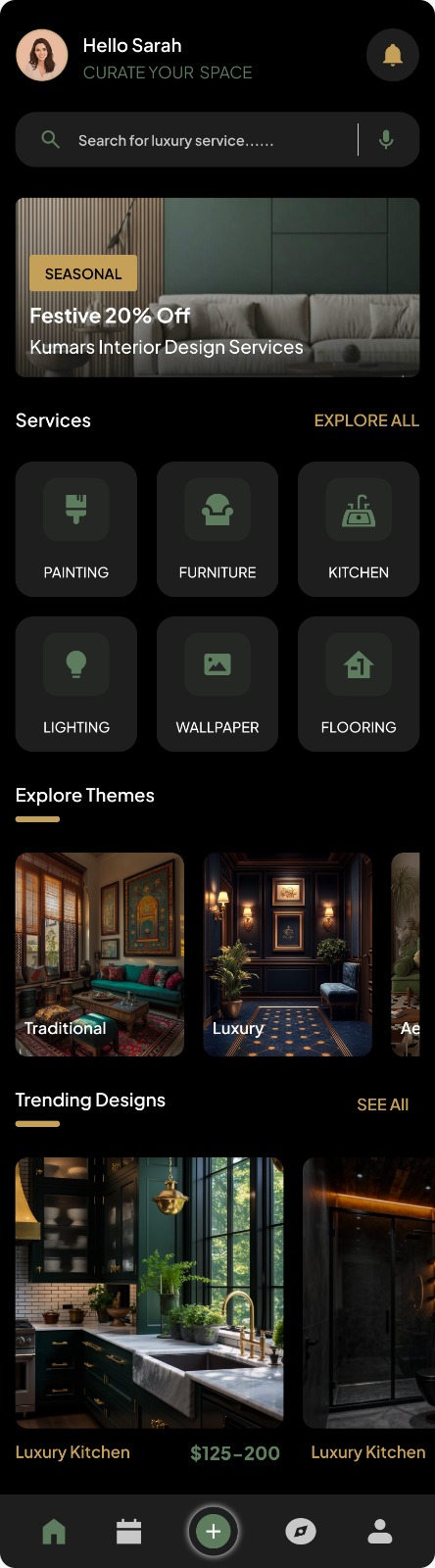 Interior Design Mobile Application preview