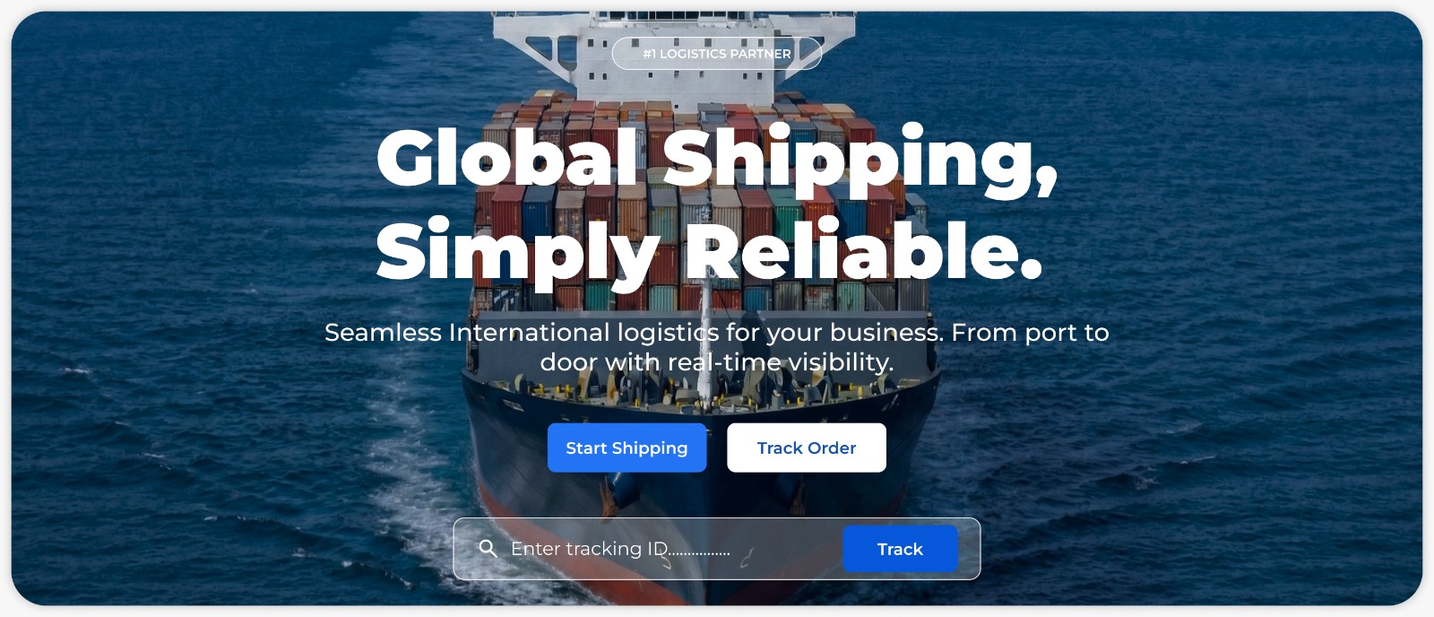 Global Cargo Shipping Website preview